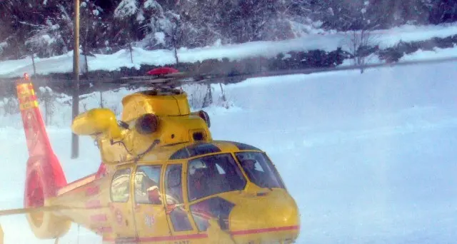 Scivola in un canalone di neve Recuperata dal Soccorso alpino