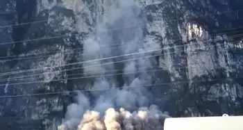 Mezzocorona: fatto saltare il pilastro di roccia sopra Maso Nuovo - VIDEO