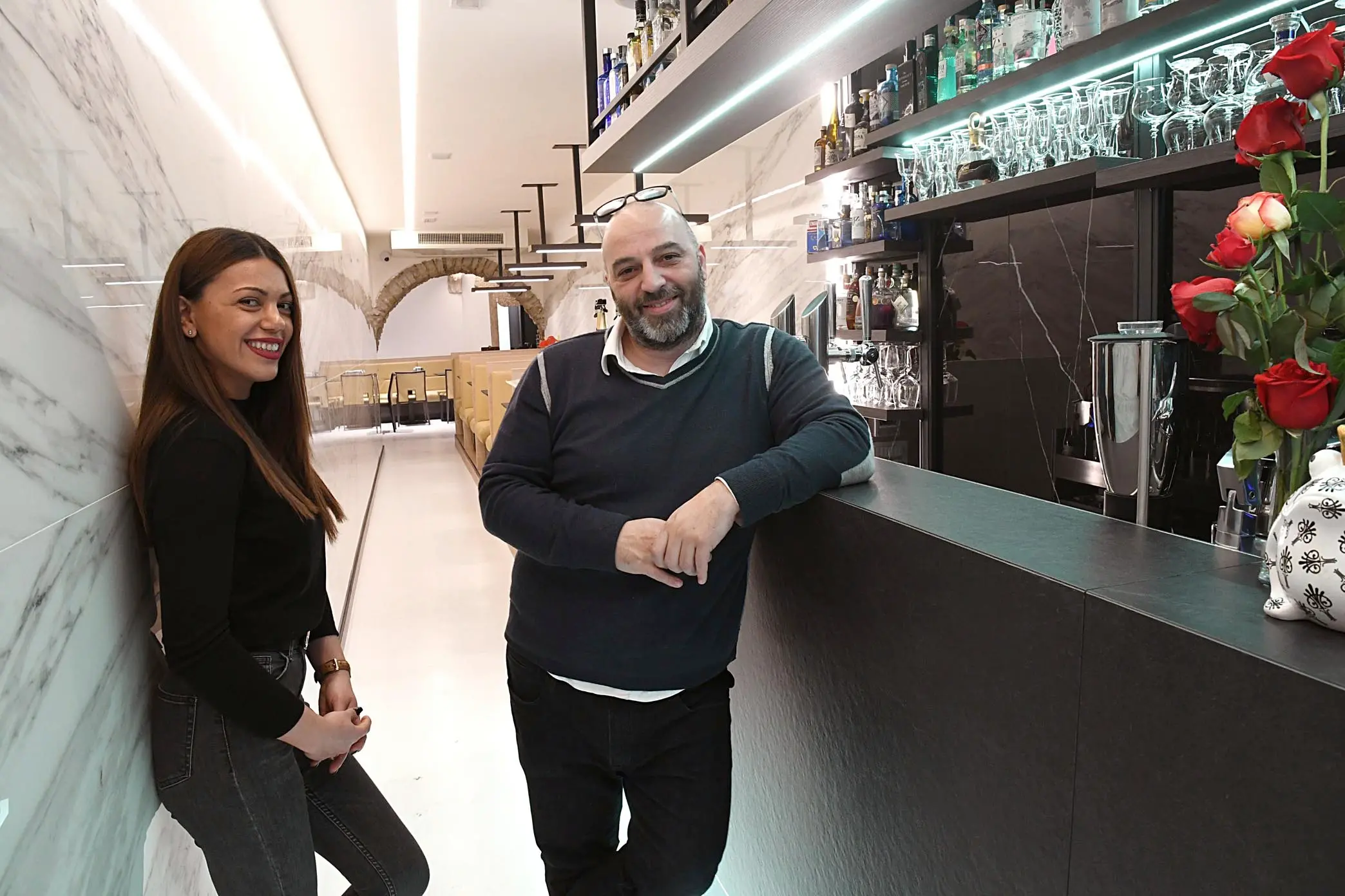 MAURO BEZZI MAKA RAZMADZE TUNNEL LOUNGE NUOVE GESTIONI DI RISTORANTI TRENTO 10 FEBBRAIO 2020 FOTO PAOLO PEDROTTI