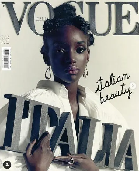 Venezia, foto modella italo-senegalese