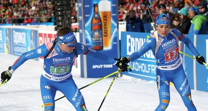 Mondiali di biathlon, peccato la staffetta mista con Doro finisce al nono posto
