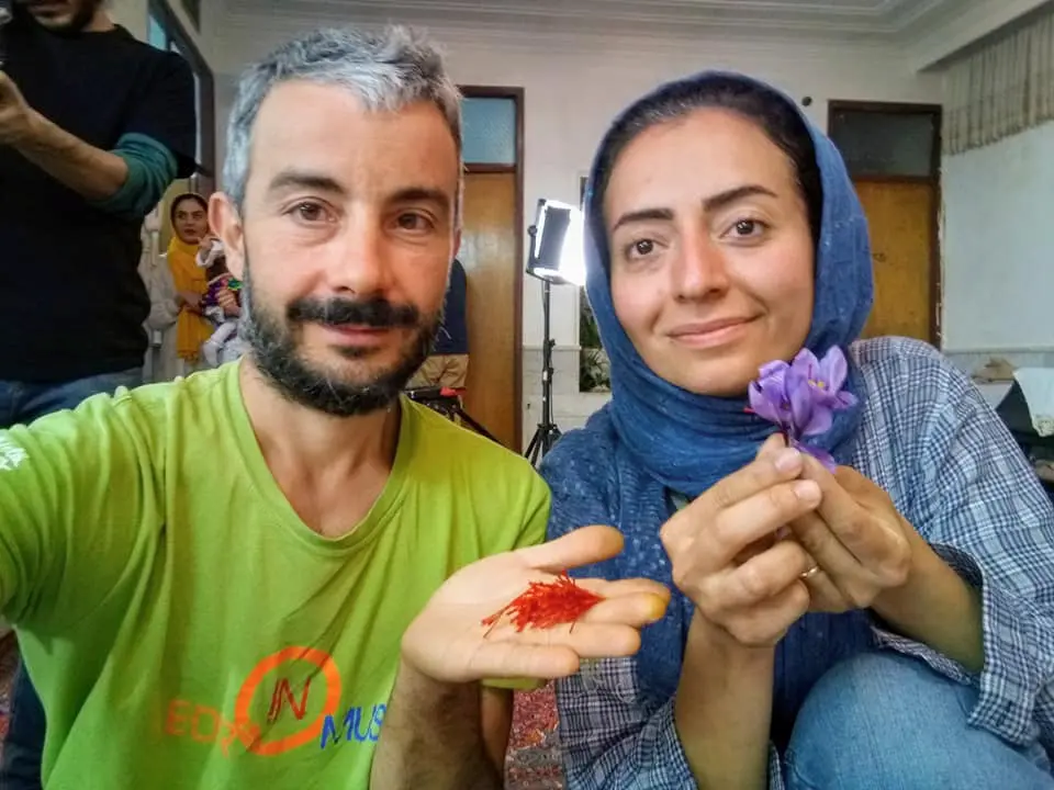 Ala Azadkia dall'Iran al Trentino zafferano