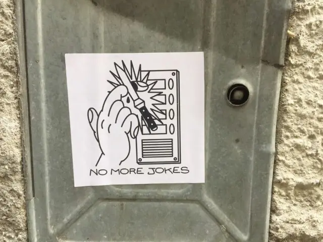 scritte contro la lega - via san pietro