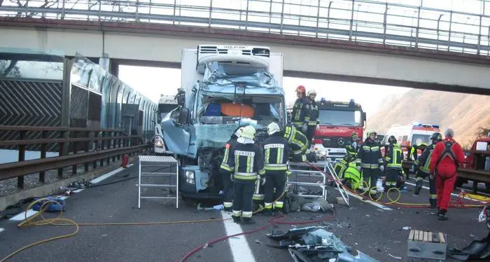 A22, un altro incidente Lunghe code a Egna