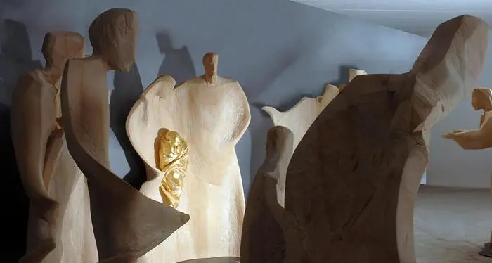 Al Quirinale il presepe moderno e \"interattivo\" realizzato in Val Gardena