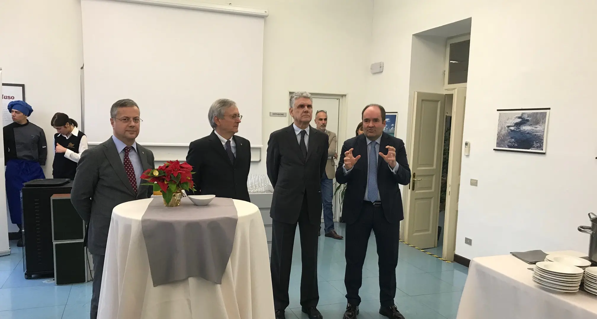 Gli auguri di Natale all'Adige con l'editore Michl Ebner