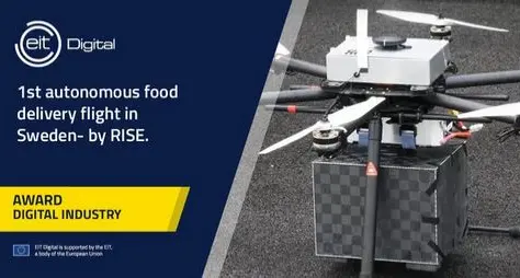 Altro che \"rider\" in bicicletta il cibo arriva a casa col drone (in Svezia, ma anche grazie a Trento)