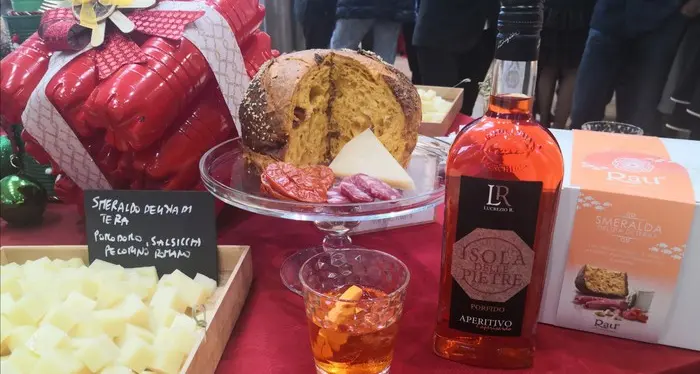 Panettone al Pecorino per aperitivo del 24 e cenoni