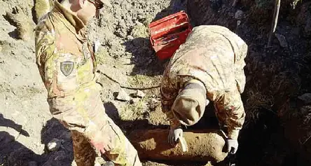 Romagnano, trovata una bomba della Seconda guerra mondiale