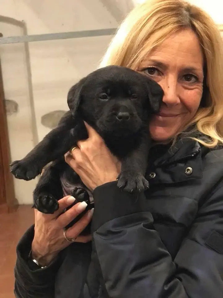 ELEONARA PERRARO con cane