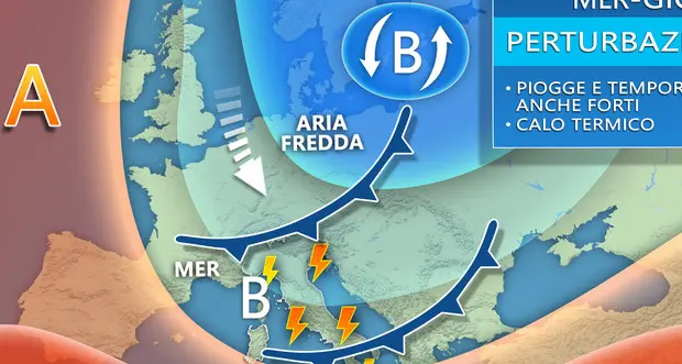 Ultima giornata di sole da stasera cambia il tempo in arrivo freddo e pioggia
