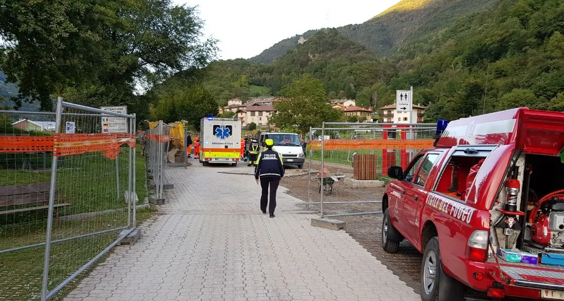 Pieve di Bono: operaio schiacciato in un cantiere
