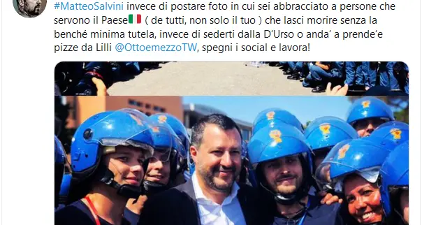 Chef Rubio e gli agenti uccisi Bufera social per un tweet