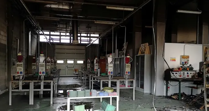 Incendio al Polo Meccatronica Verifiche in corso sulle cause