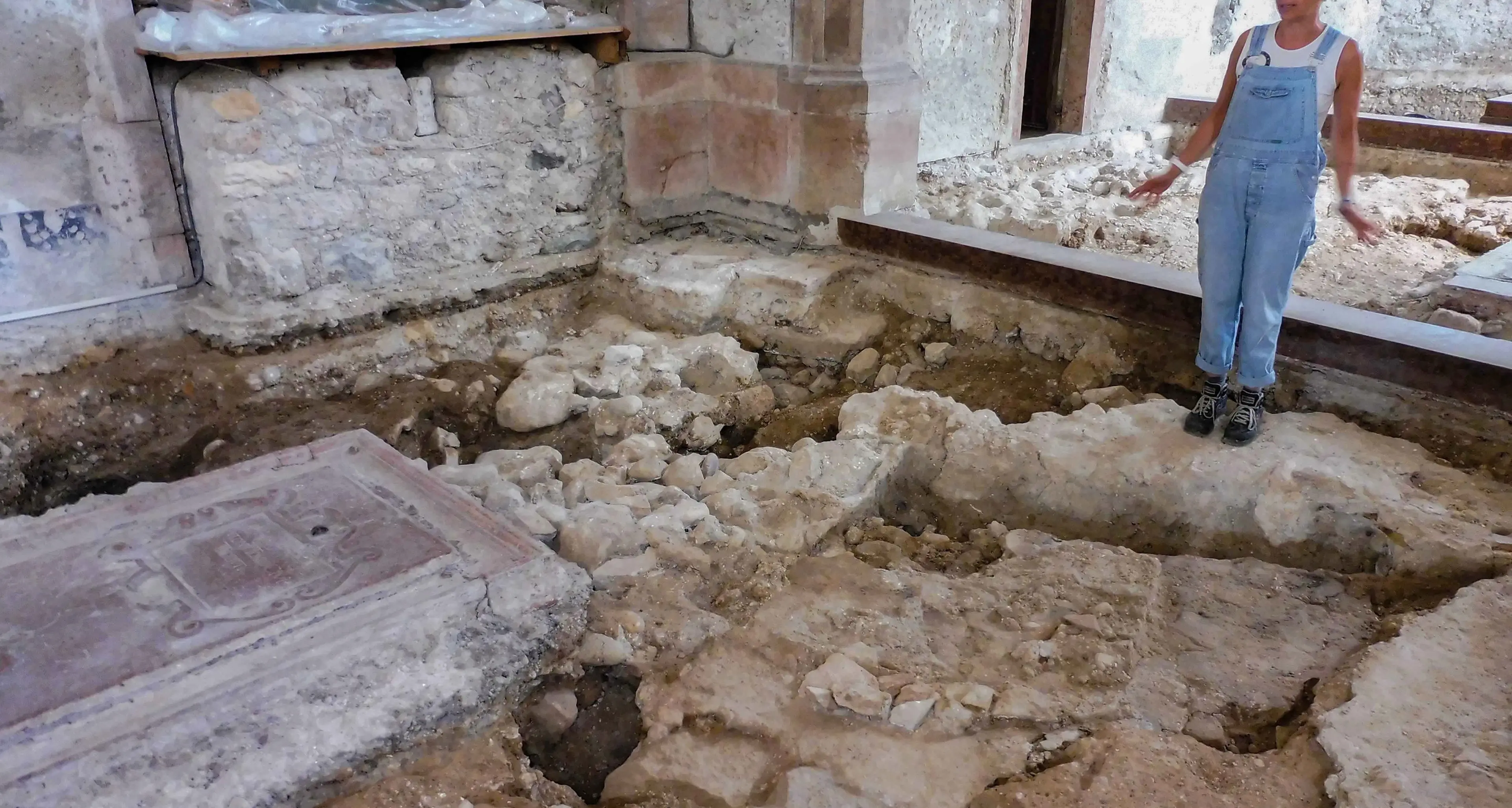 Mezzolombardo, spunta una chiesta del Trecento sotto quella di S.Pietro