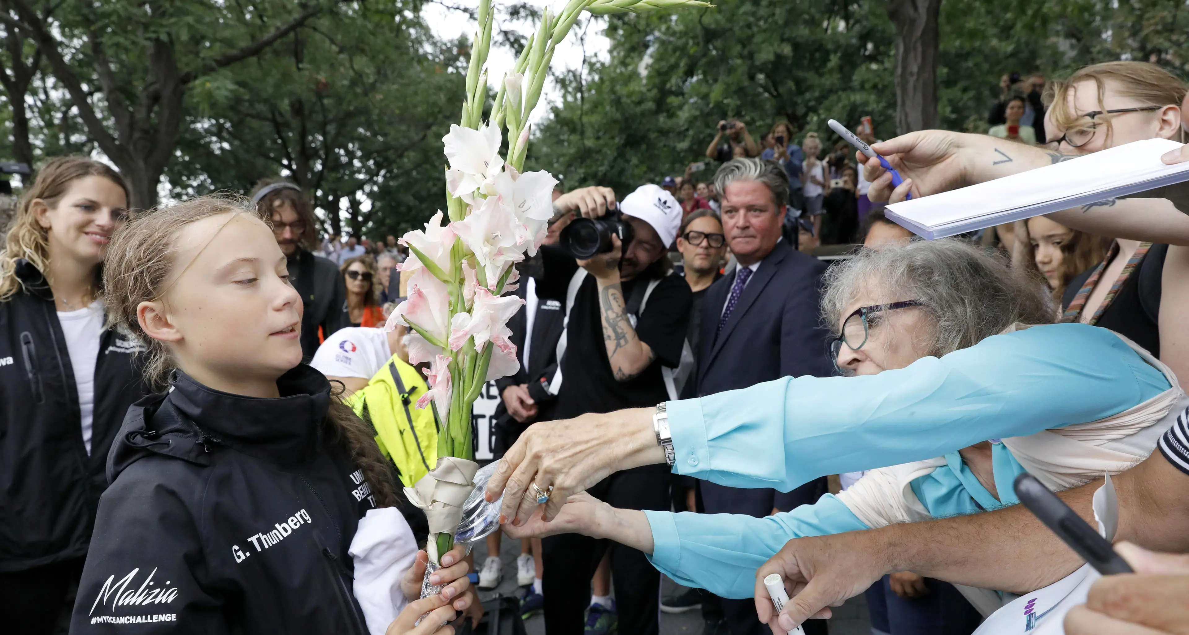 Greta Thunberg a New York accolta come una star