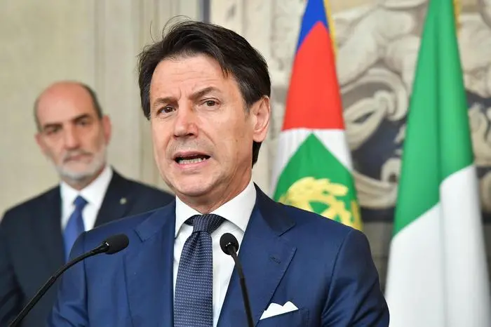 Designated Italian Prime Minister addresses the media after a meeting with Italian President Sergio Mattarella at the Quirinale Palace, in Rome, Italy, 29 August 2019. Thursday morning to try to form a new government majority with the anti-establishment 5-Star Movement (M5S) and the centre-left Democratic Party (PD) replacing the M5S-League administration which nationalist League leader Matteo Salvini brought down earlier this month. ANSA/ALESSANDRO DI MEO