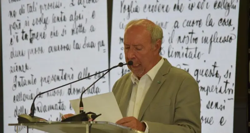 Ieri la \"lectio degasperiana\" con la voce di Andrea Castelli a leggere le lettere dello statista