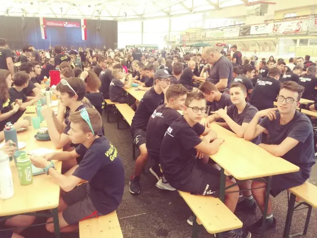telfs - allievi vigili del fuoco trentini al campeggio dell'euregio