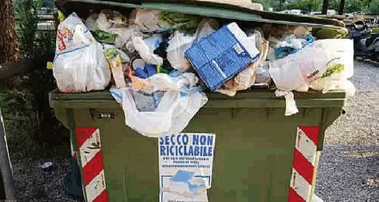 Cassonetti straripanti sul lago Ledro, brutto biglietto da visita