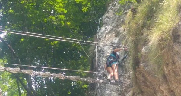 Finiti i lavori per la ferrata sulla cascata del Rio Ruzza