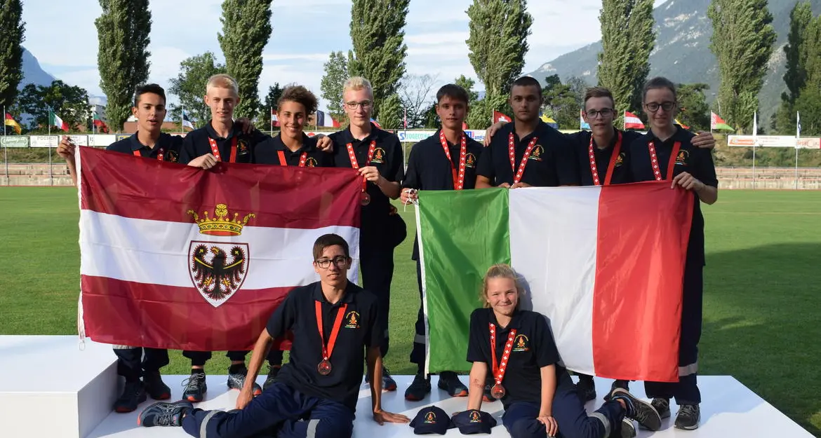 Gli allievi pompieri trentini conquistano il bronzo alle \"Olimpiadi\" Ctif in Svizzera