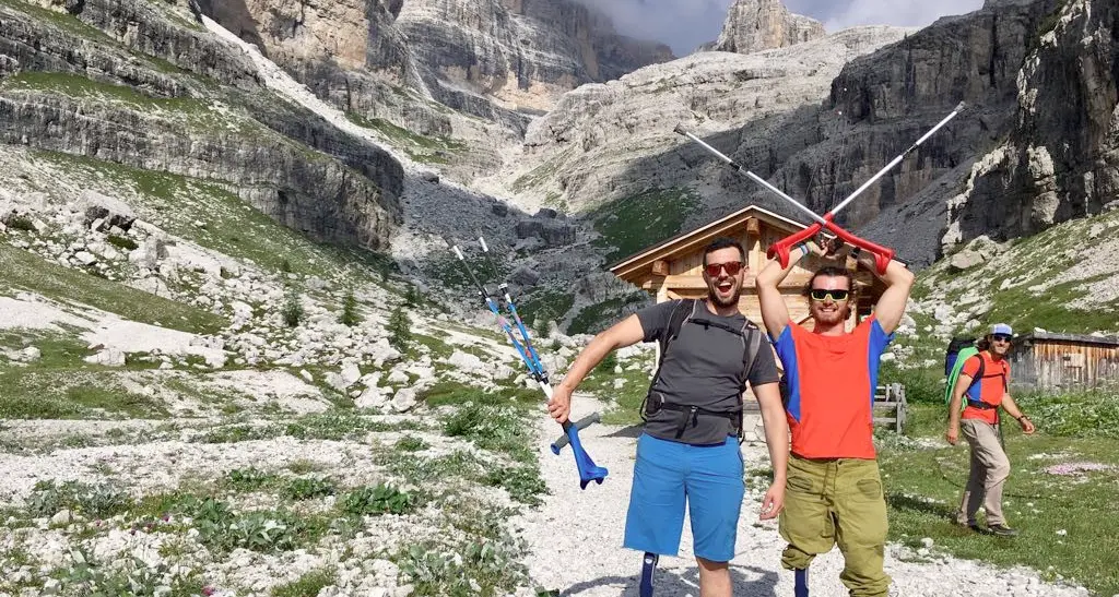 Sulle vette del Brenta con i disabili domenica e lunedì con Rosa, Ferrari e Maggioni: no limits