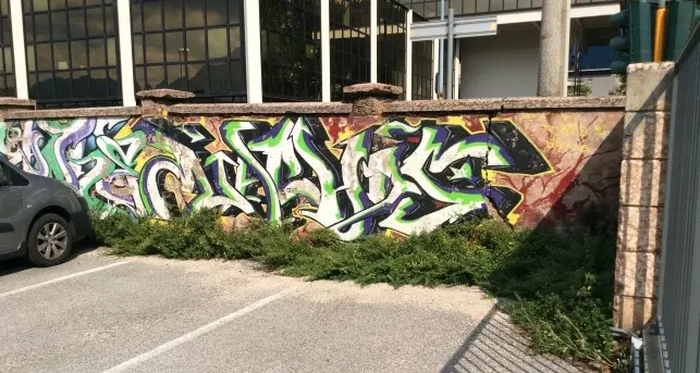 Graffiti e scritte sui muri Viaggio nelle strade di Trento