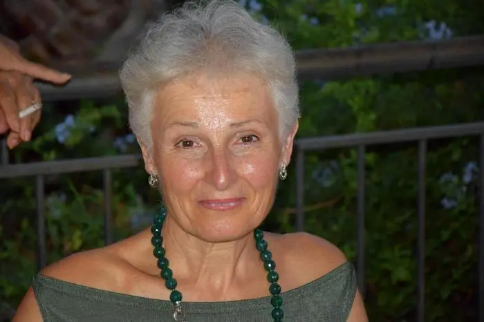 Una immagine di Rosa Maria Dell'Aria, 63 anni, professoressa di Italiano da circa 40 anni e insegnante da 30 all'istituto industriale Vittorio Emanuele III, che è stata stata sospesa dall'ufficio scolastico provinciale ANSA +++EDITORIAL USE ONLY - NO SALES+++