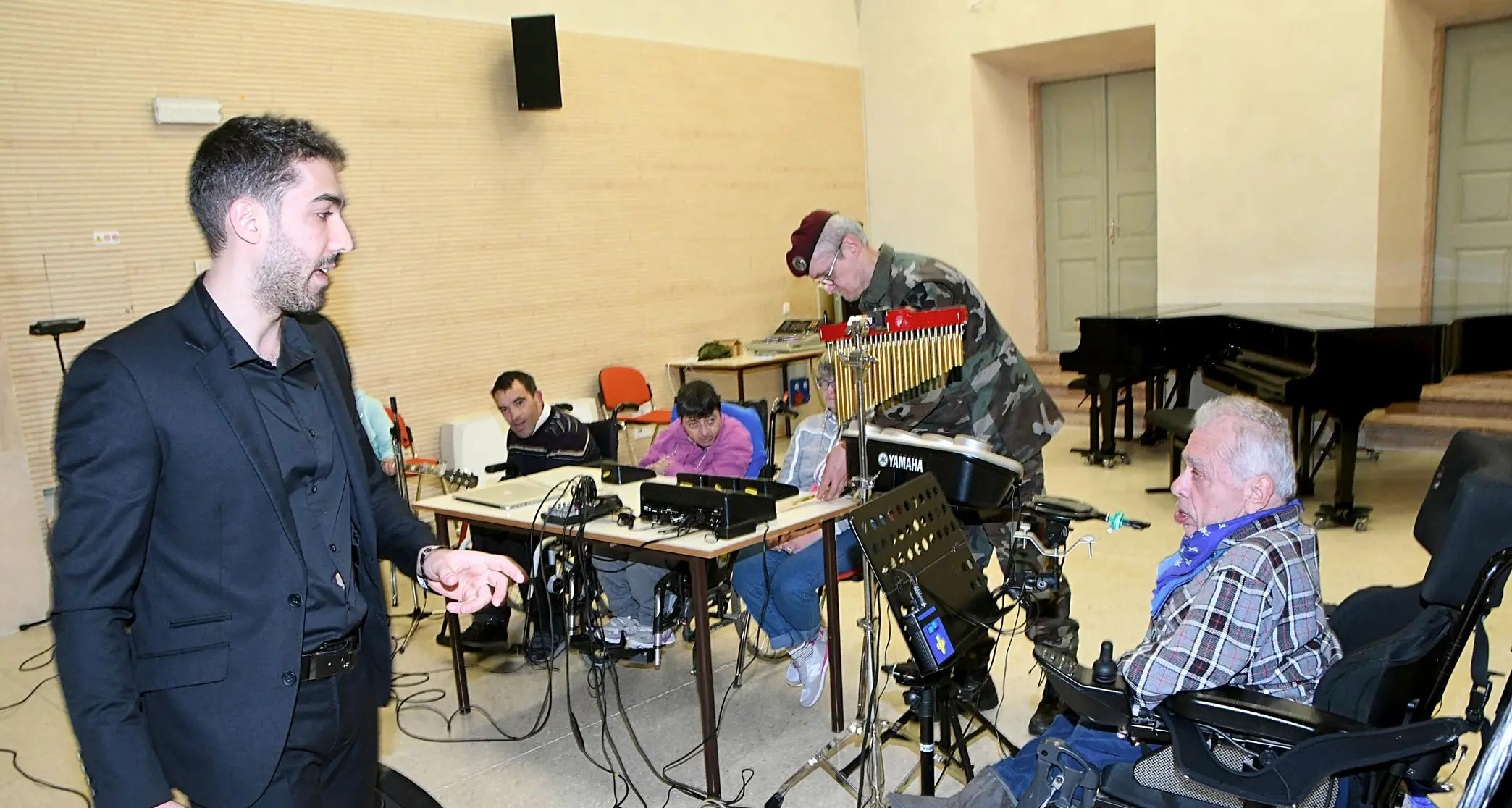 La musica sconfigge la diversità Al Conservatorio con Maestri il «test» di un corso per disabili