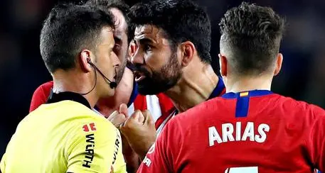 Liga: insulti all'arbitro, otto giornate a Diego Costa