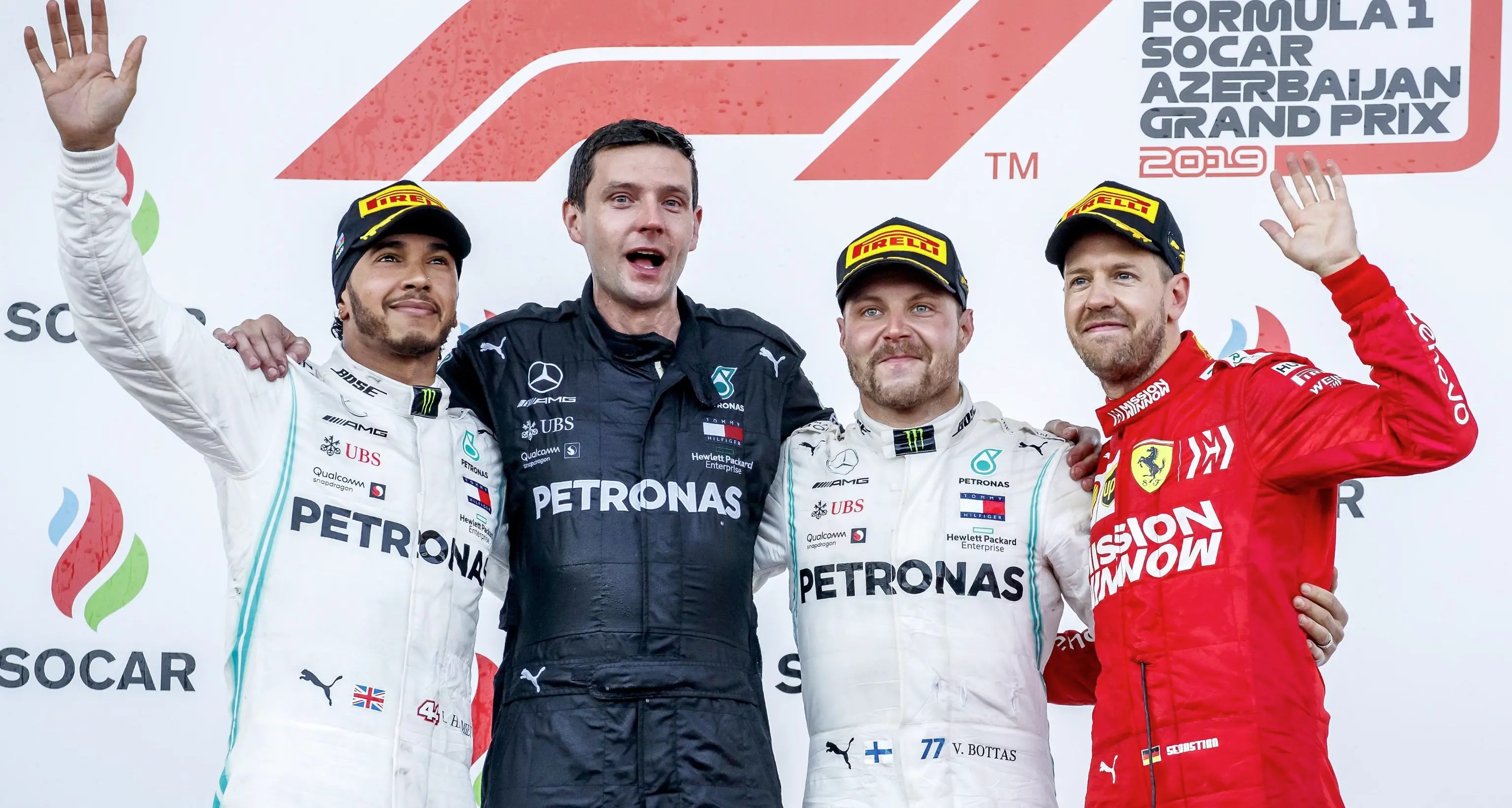 A Baku le Mercedes nella storia quarta doppietta su quattro gare e le Ferrari stanno a guardare