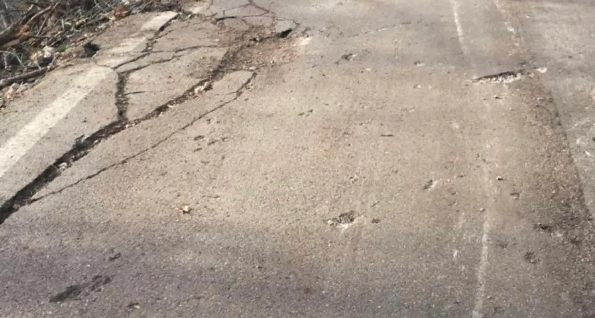 Vezzano, strada per Ranzo chiusa per sassi