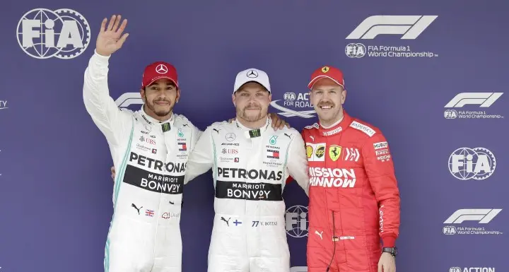Super Mercedes a Shangai Pole Bottas, poi Hamilton e Vettel
