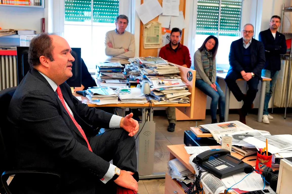 INSEDIAMENTO ALBERTO FAUSTINI NUOVO DIRETTORE GIORNALE ADIGE FOTO DI ALESSIO COSER