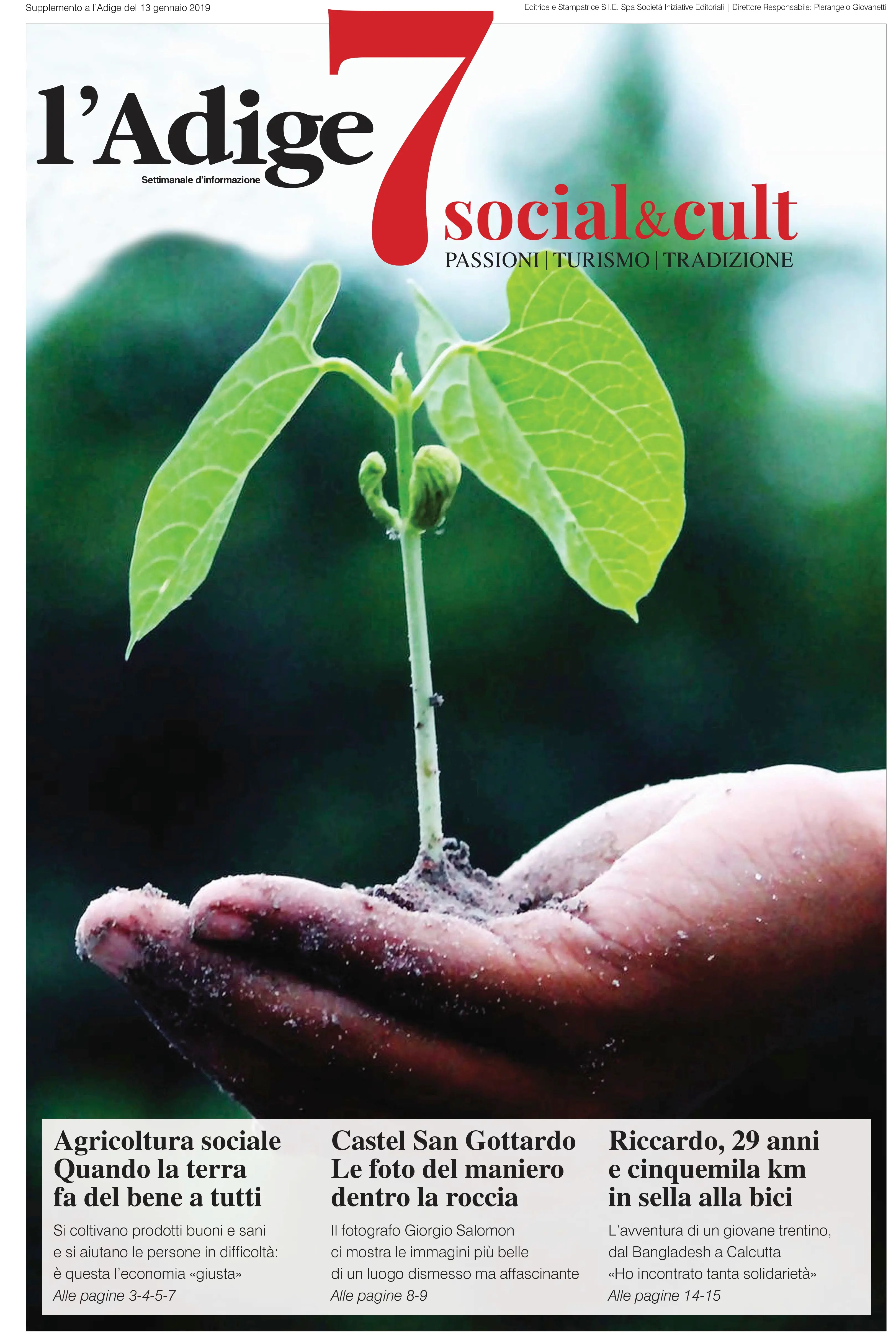 Oggi in edicola c'è l'Adige 7: spazio all'agricoltura sociale