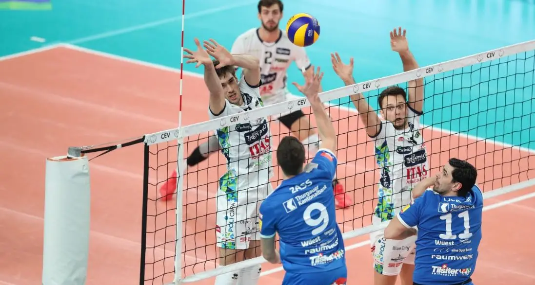 Tutto facile per l'Itas: in Coppa Cev ai quarti è 3-0
