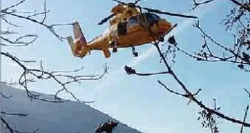 Cerca radicchio di bosco, vola nel dirupo