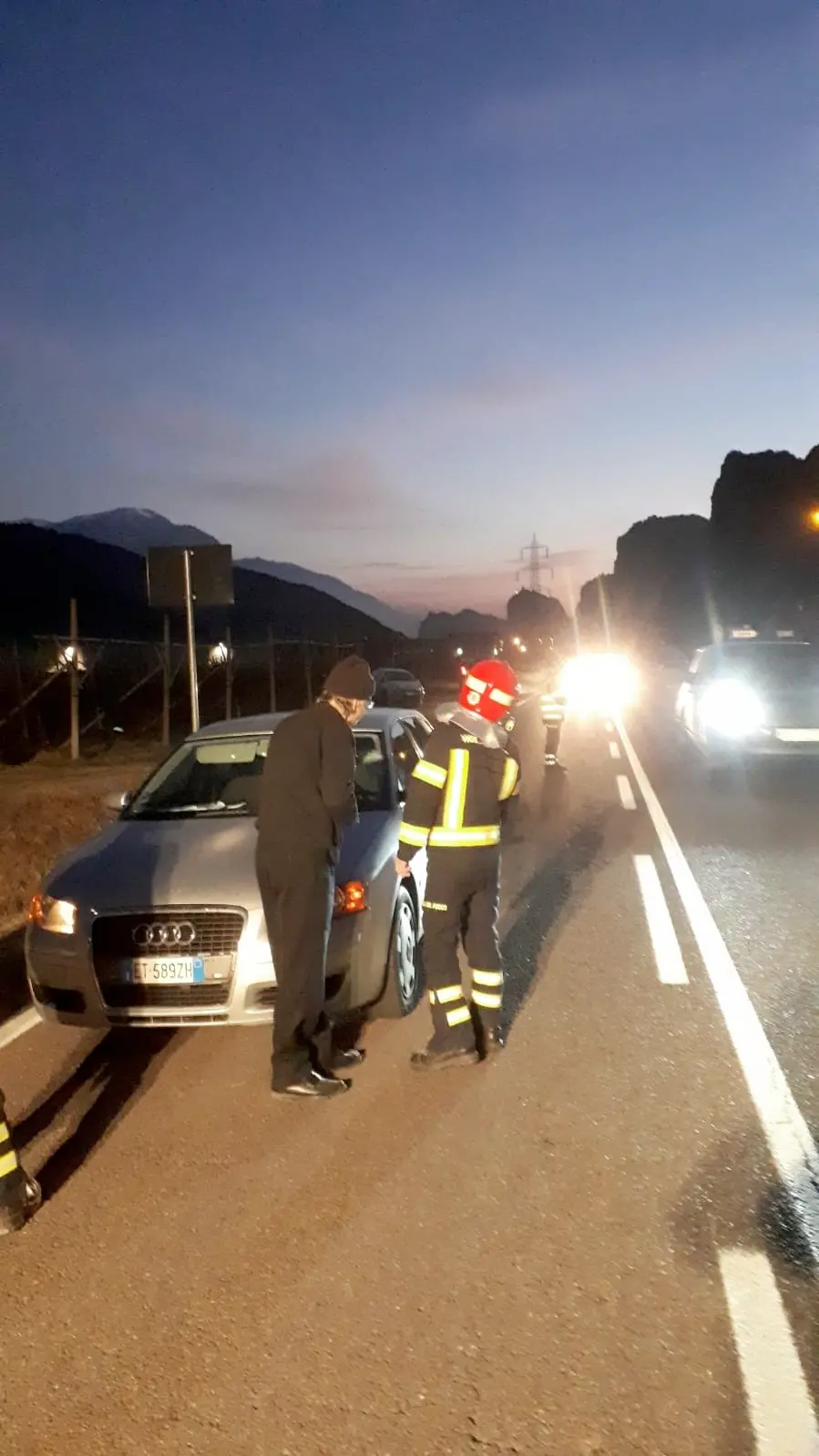 Scontro tra auto e cavallo: scompiglio ieri pomeriggio a Ceniga