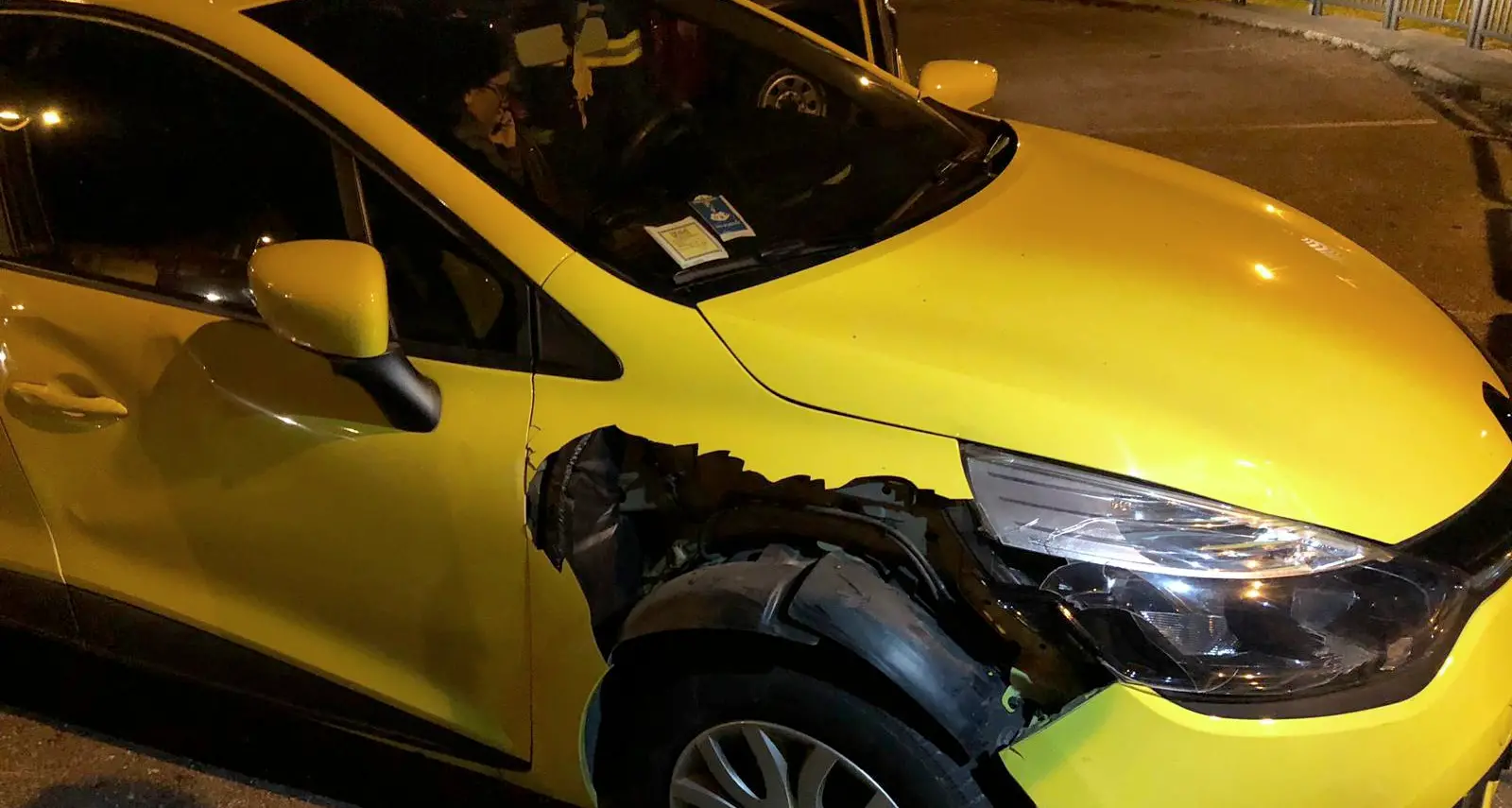 Auto speronata dall'orso di notte alla Rocchetta «Mi correva di fianco», ingenti danni