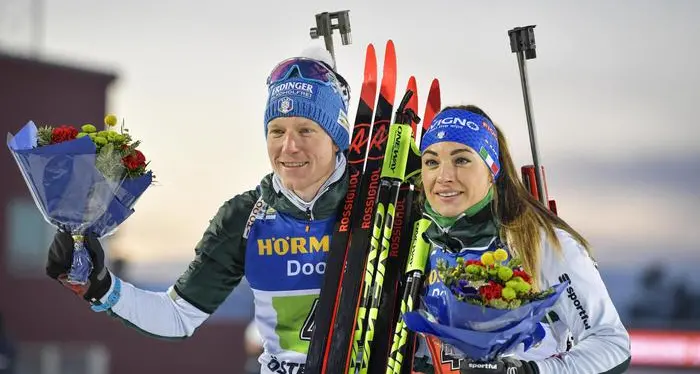 Biathlon azzurro d'argento in Svezia due medaglie con Wierer e Hofer