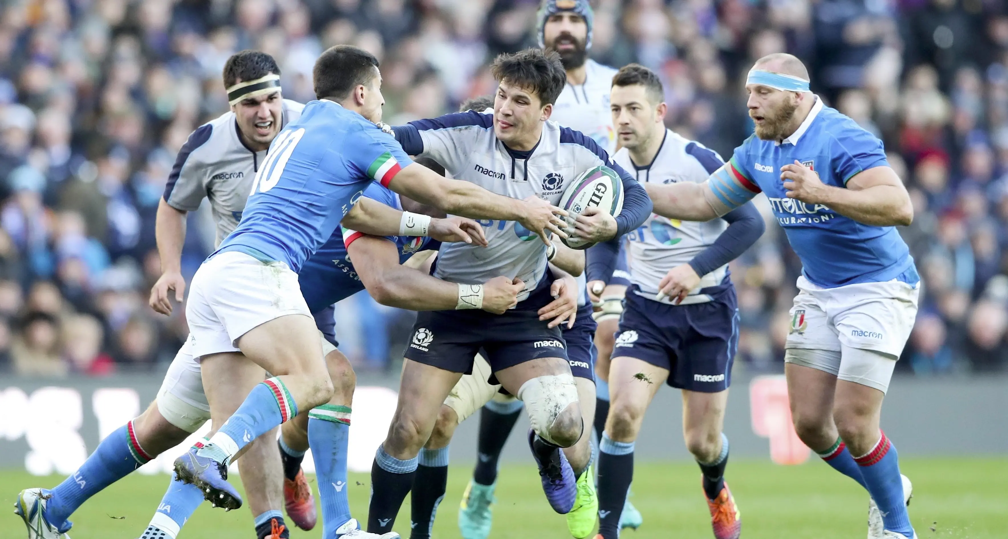 Sei Nazioni di rugby, batosta dell'Italia con la Scozia