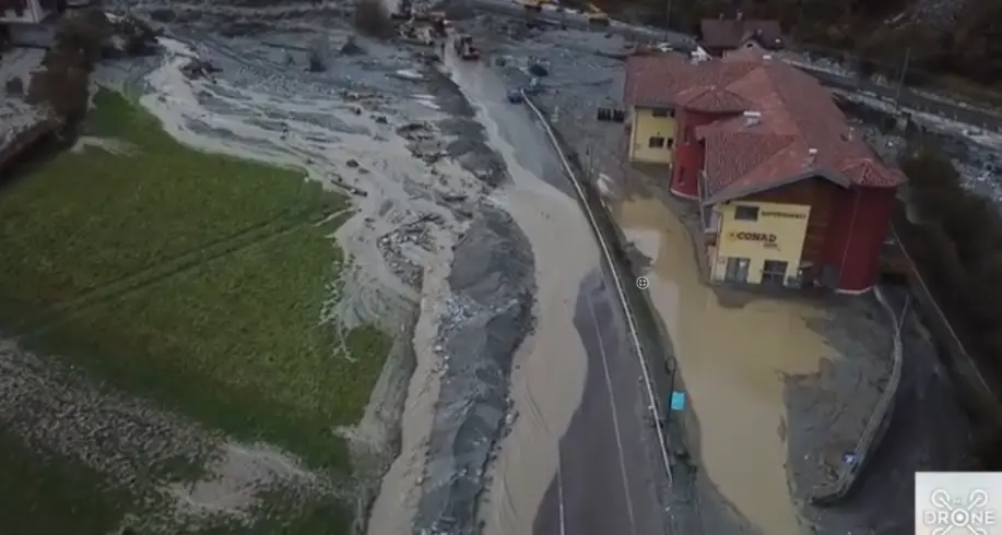 Dimaro: la devastazione vista dal cielo