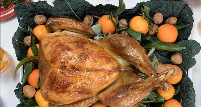 Cappone e faraona al top sulla tavola di Natale