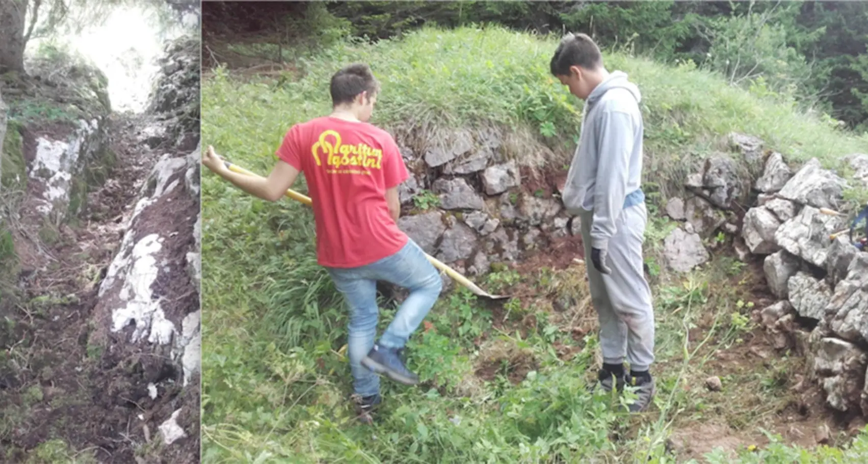 Le trincee del Monte Peller valorizzate da studenti e Scuola ciclismo