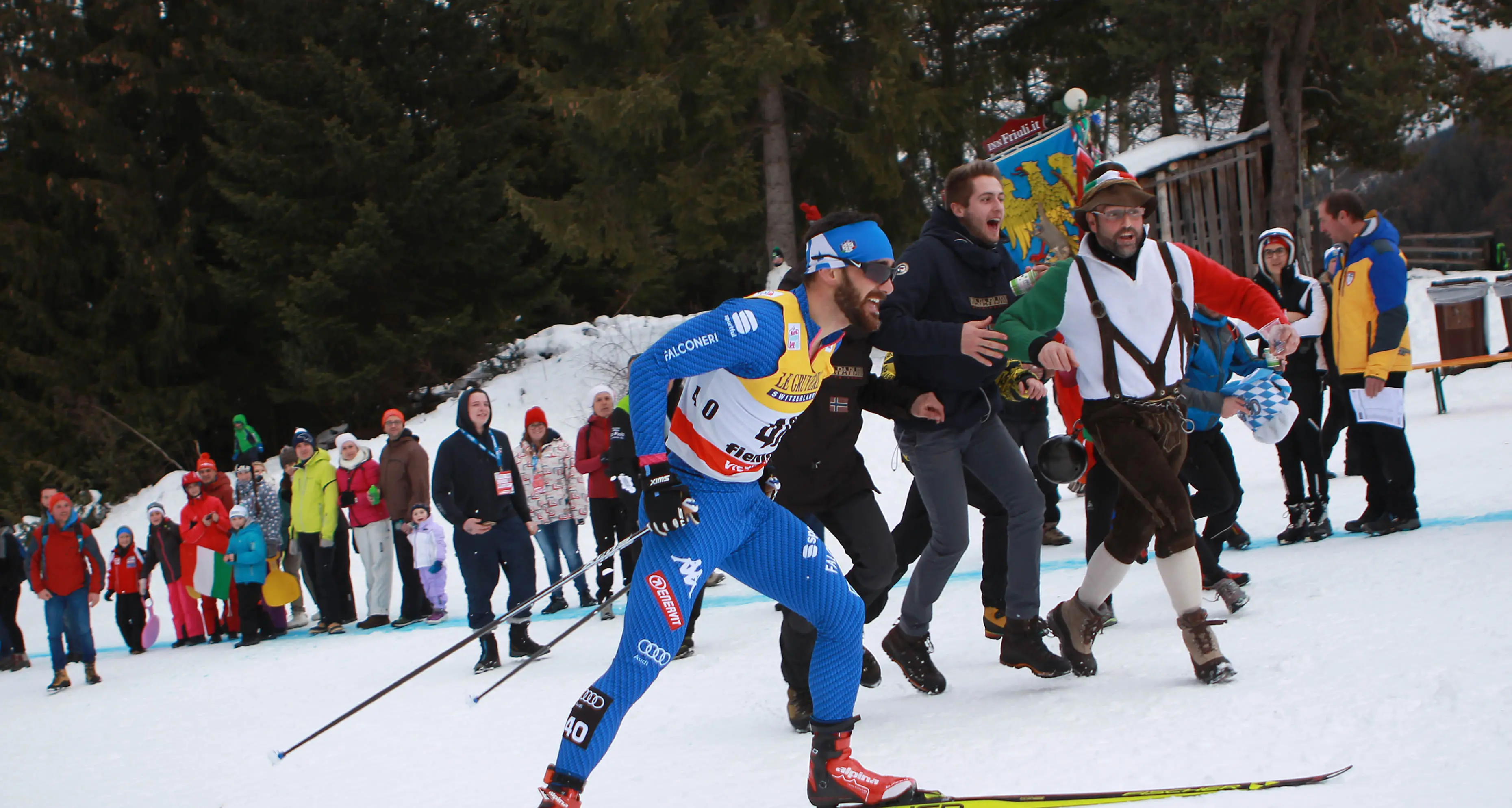 Sci di fondo all'Alpe Cermis Tutto pronto per la scalata