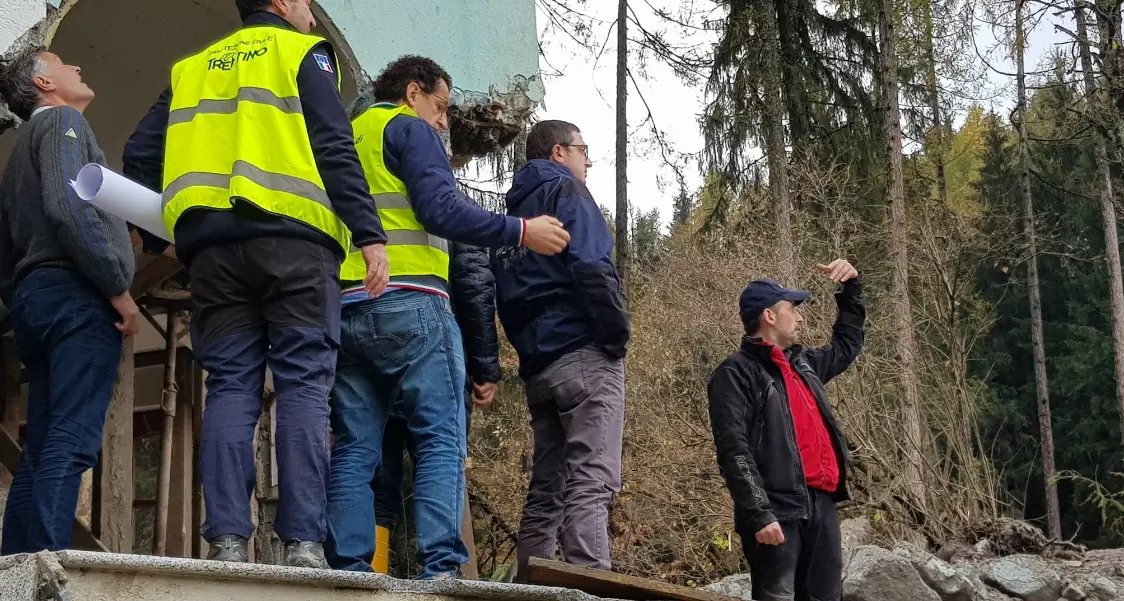 Fugatti in sopralluogo a Dimaro