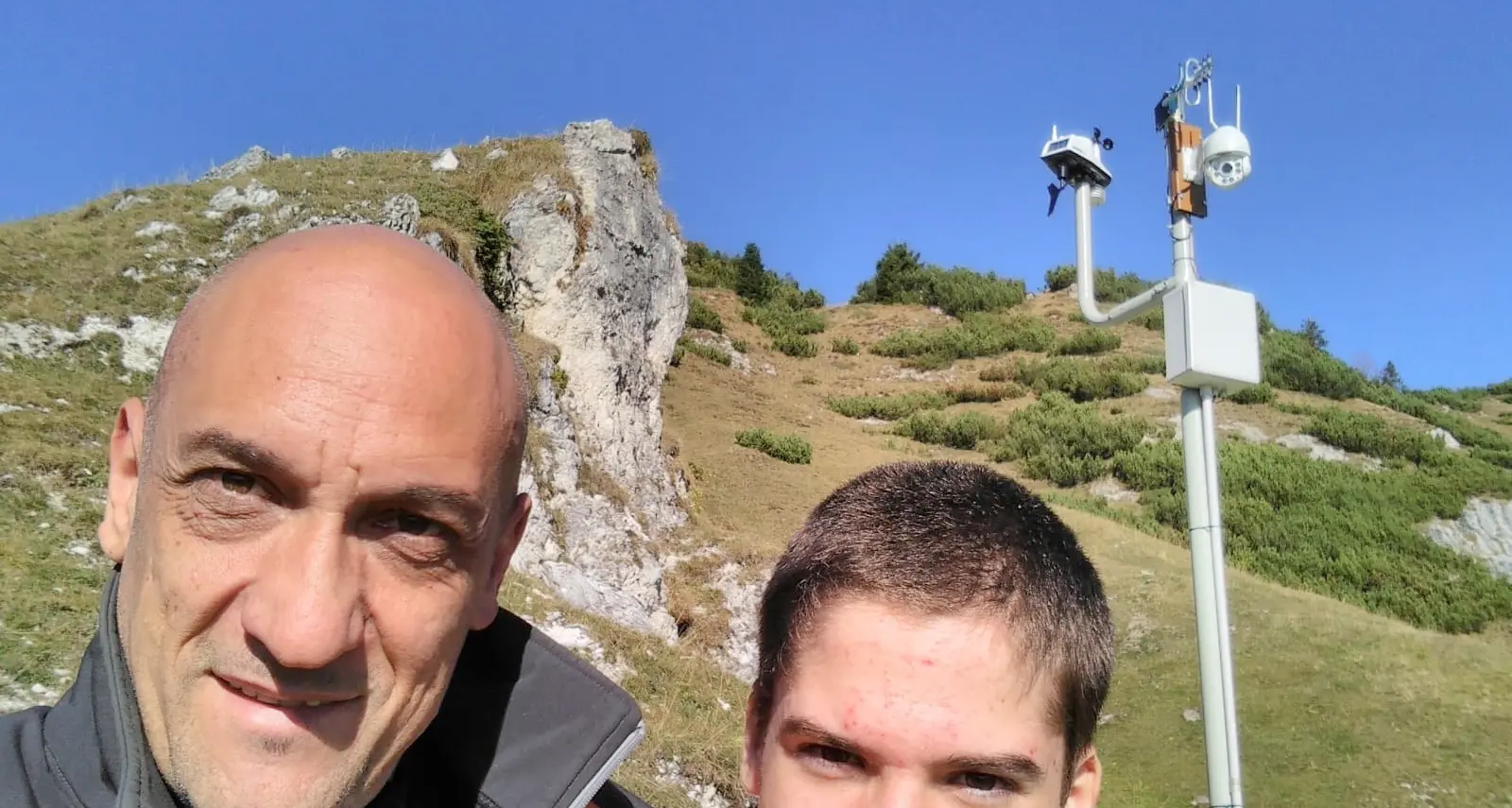 Luca Fruner, aspirante meteorologo e la sua stazione a Malga Nardis