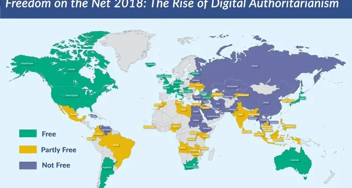 Internet è sempre meno libero, prevale il modello Cina