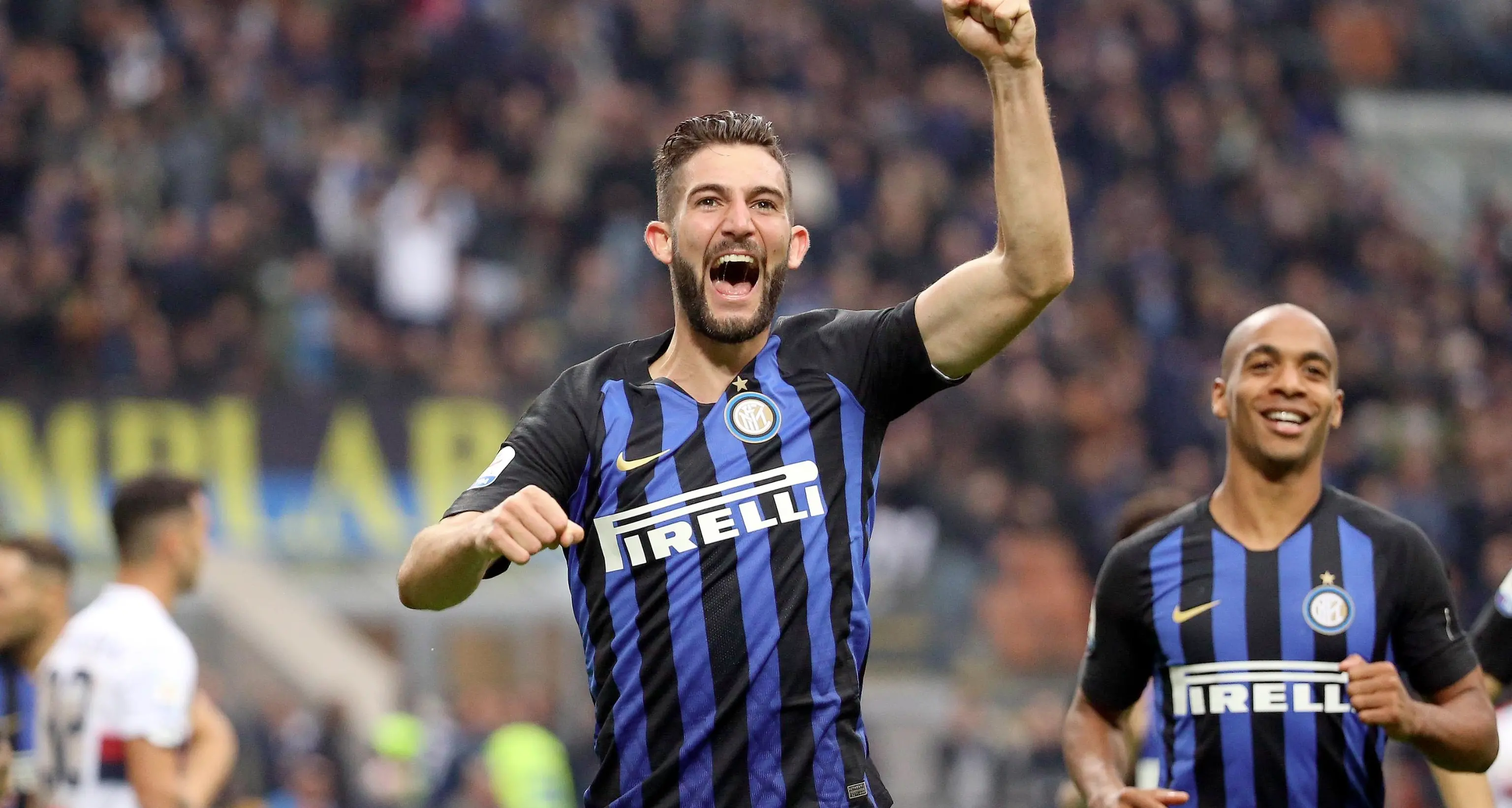 «Manita» dell'Inter al Genoa con doppietta di Gagliardini